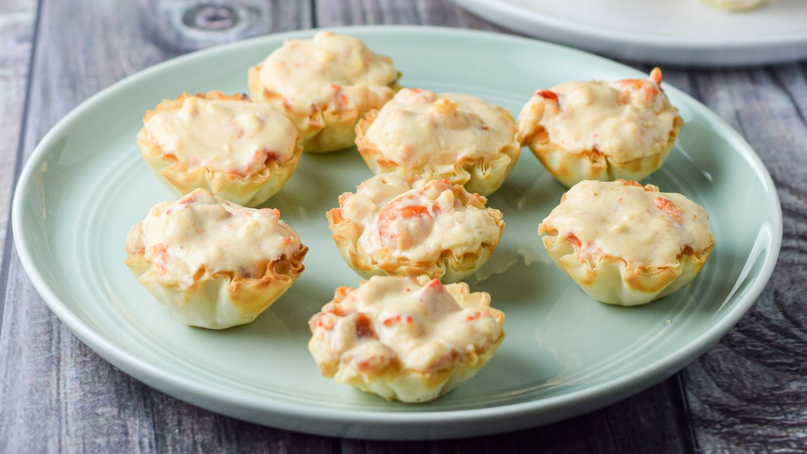 Lobster appetizer on a plate.