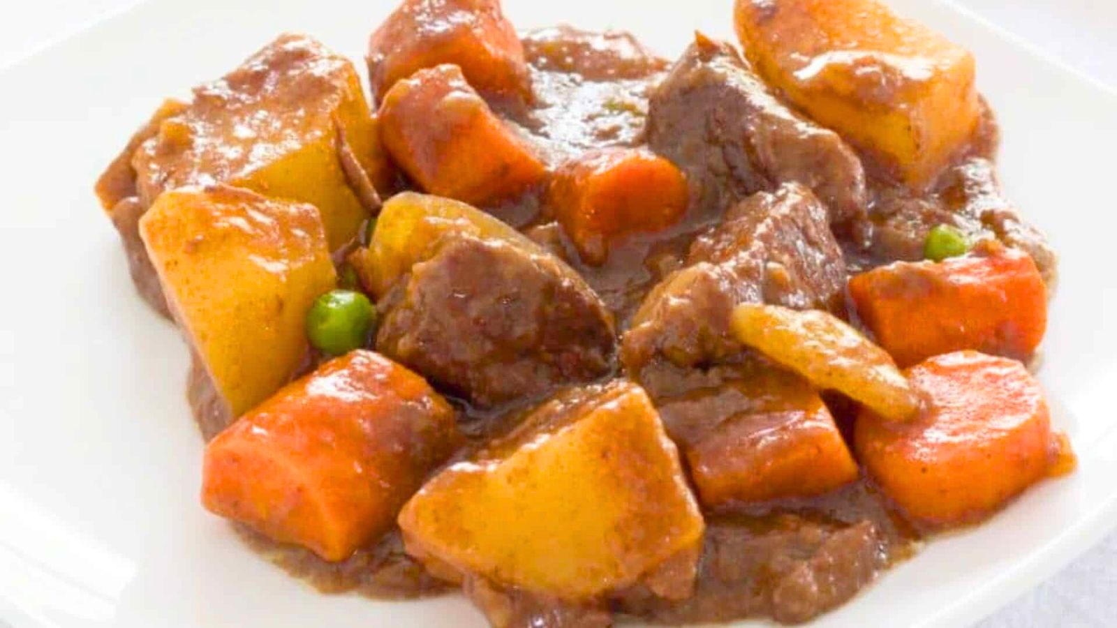 Beef stew with colorful vegetables