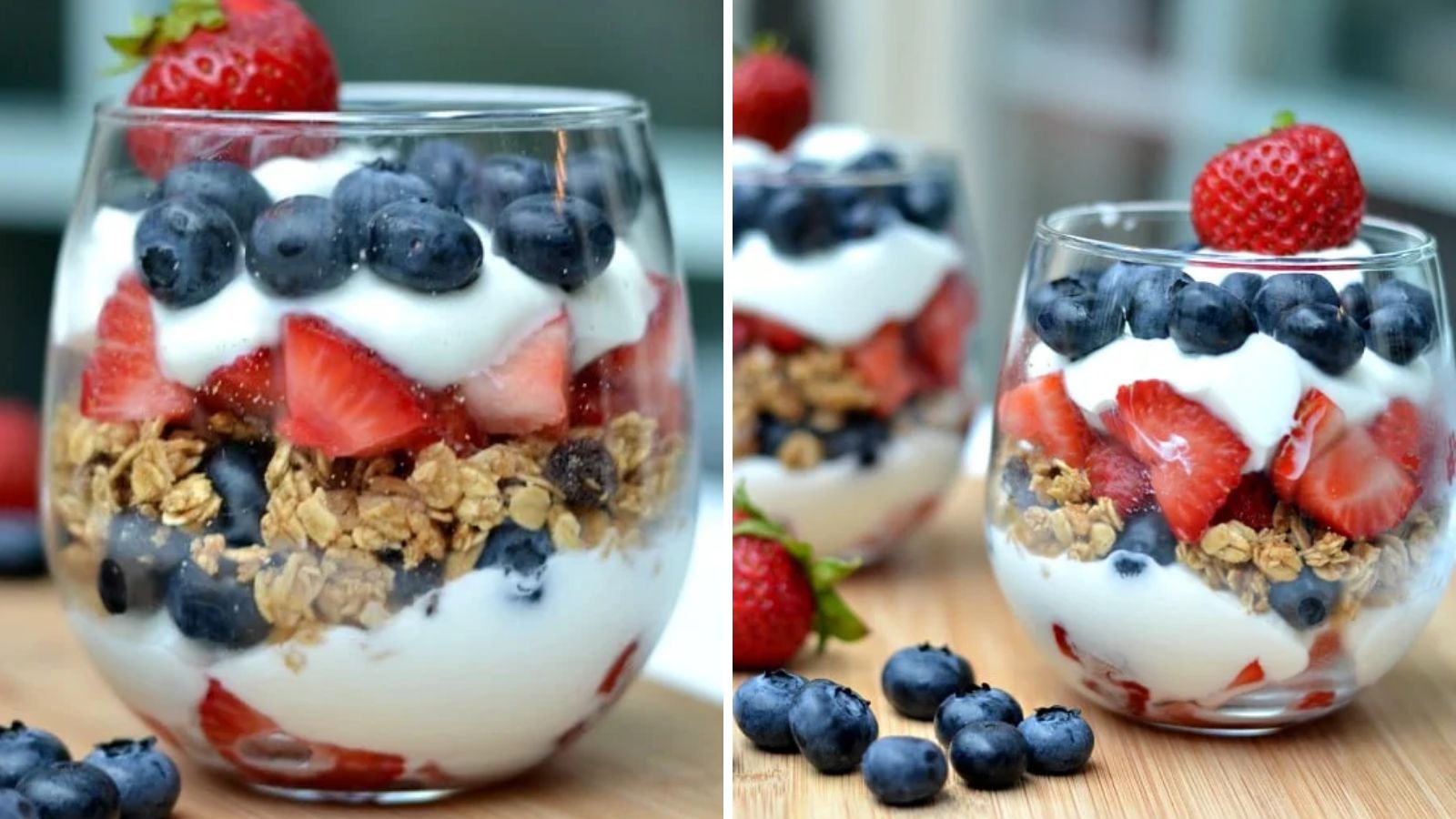 Parfait in glasses.
