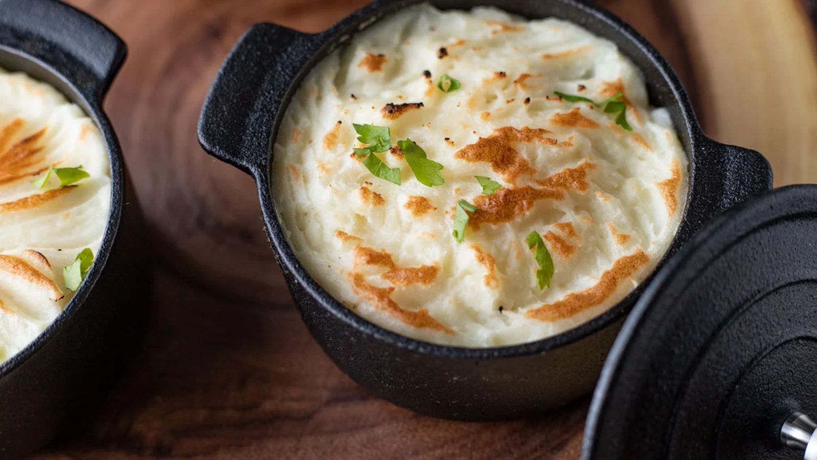 Venison Shepherd’s Pie in a pot.