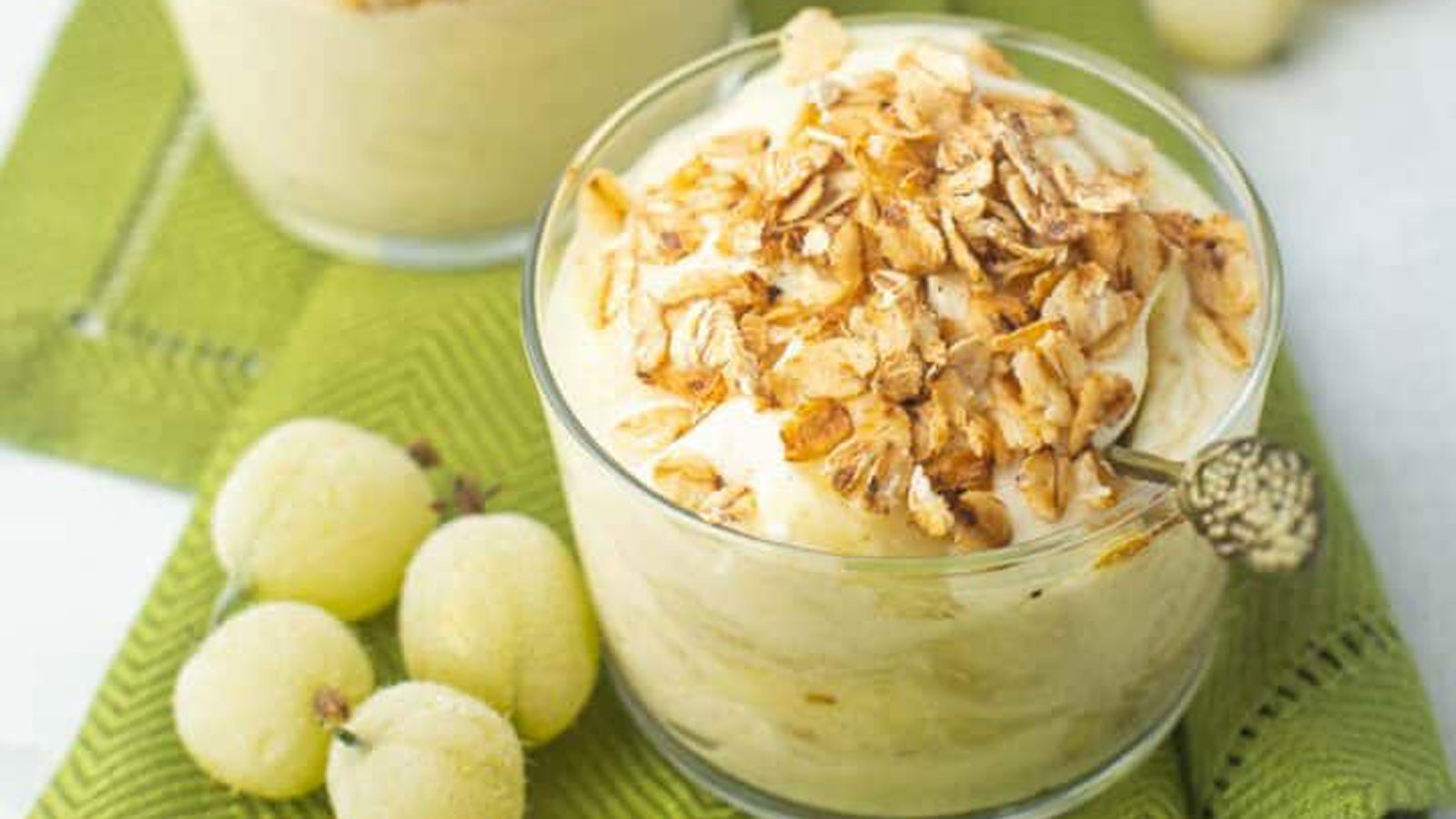 Gooseberry in a glass.