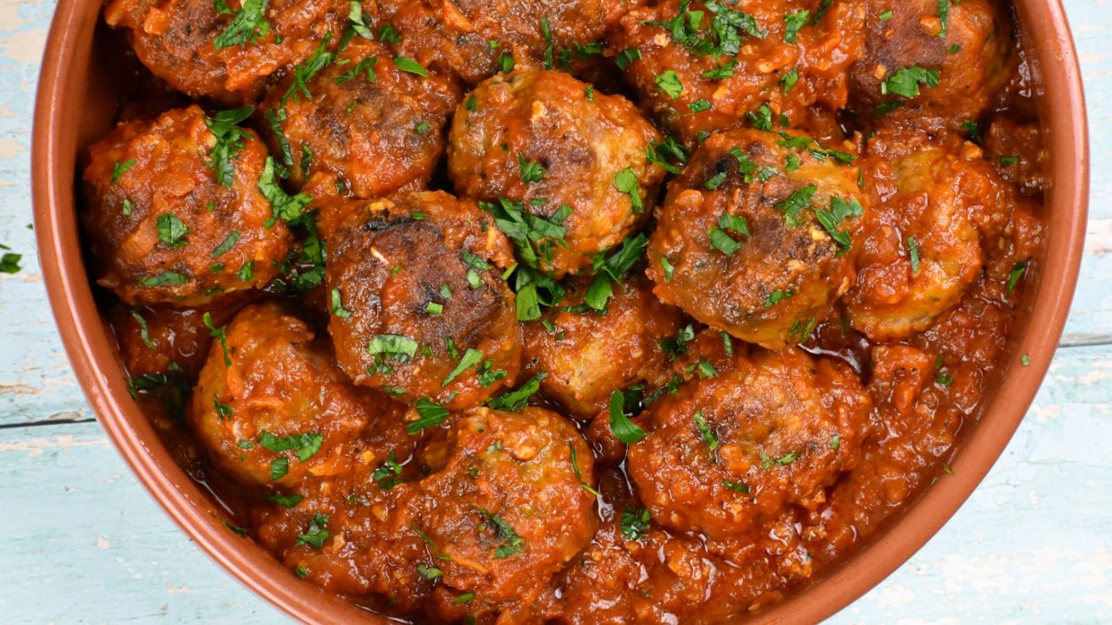 Meatballs in a bowl.