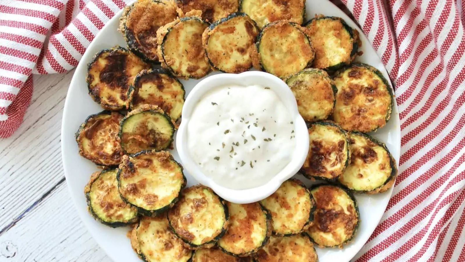 Zucchini on a plate.