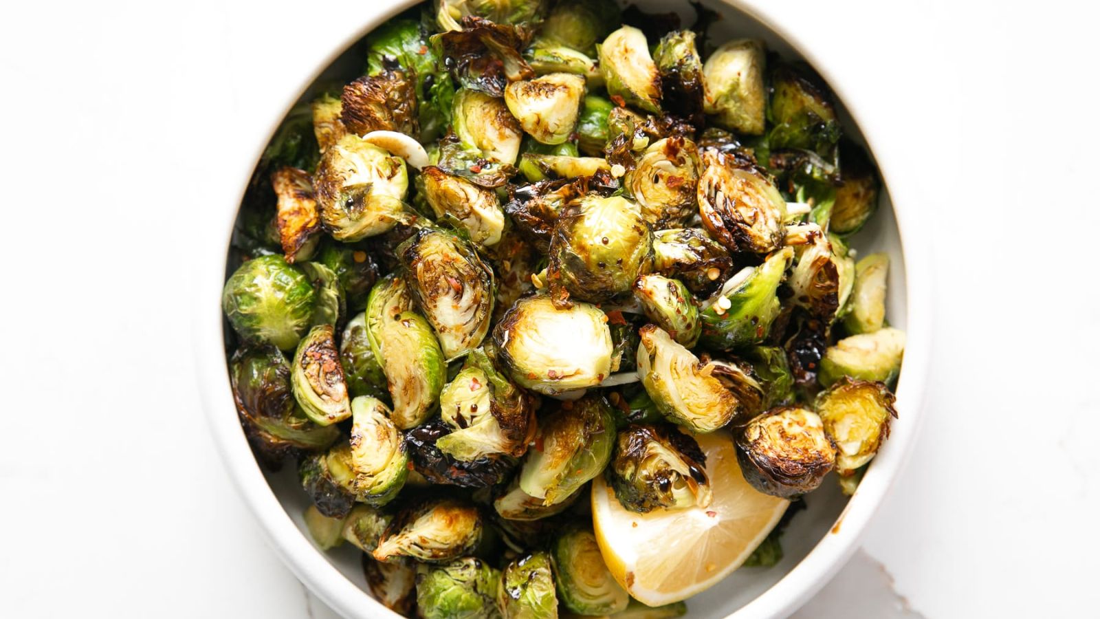 Brussels sprouts in a bowl.