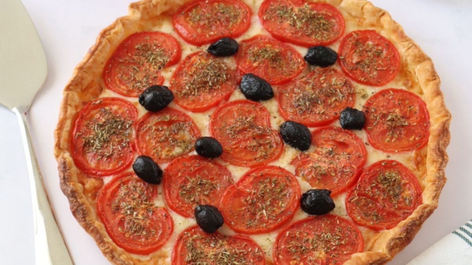 Whole tomato tart.