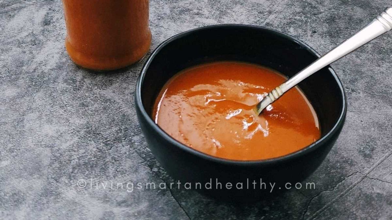 Hot sauce in a bowl.