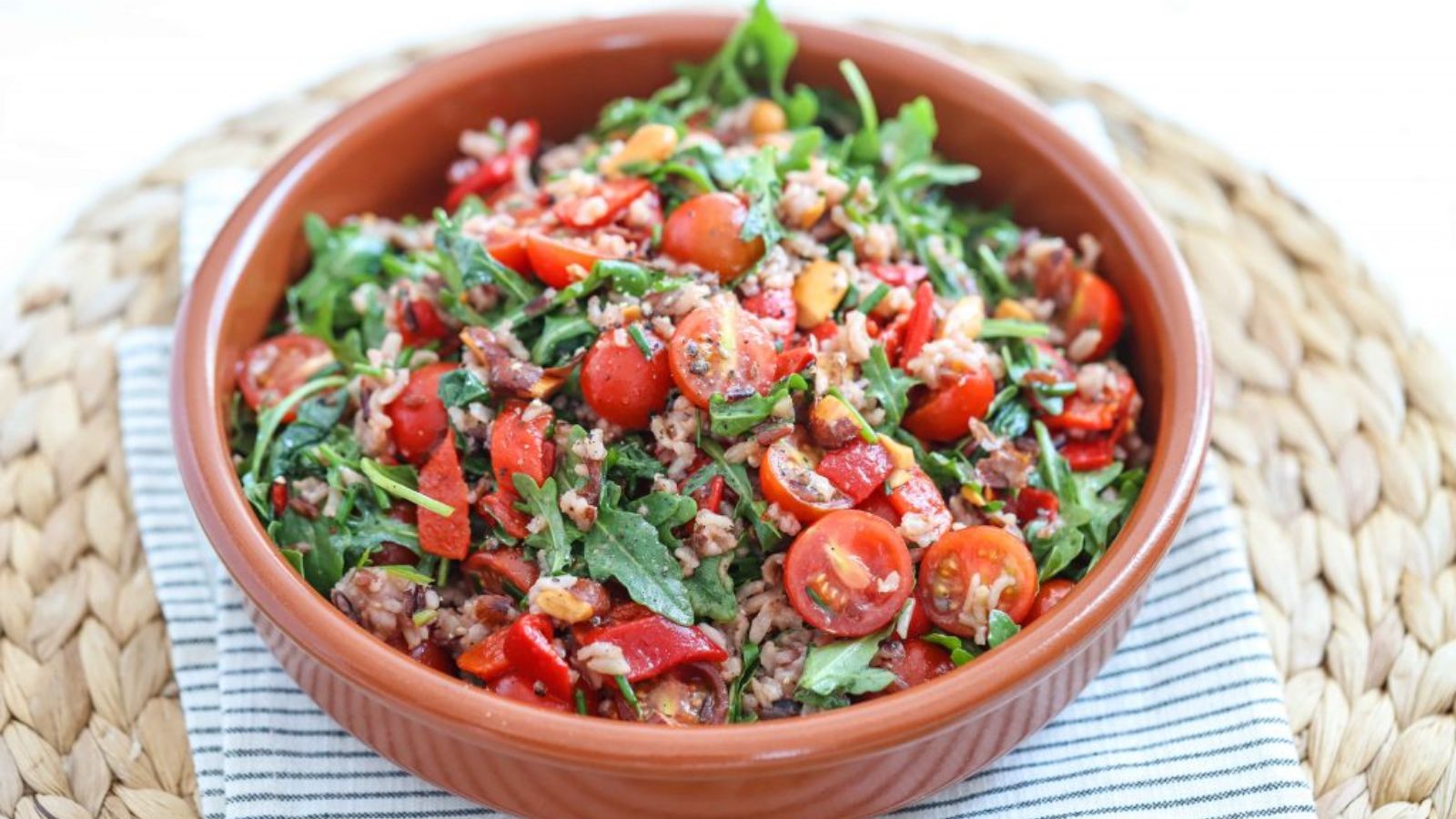 Tomato salad in a bowl.