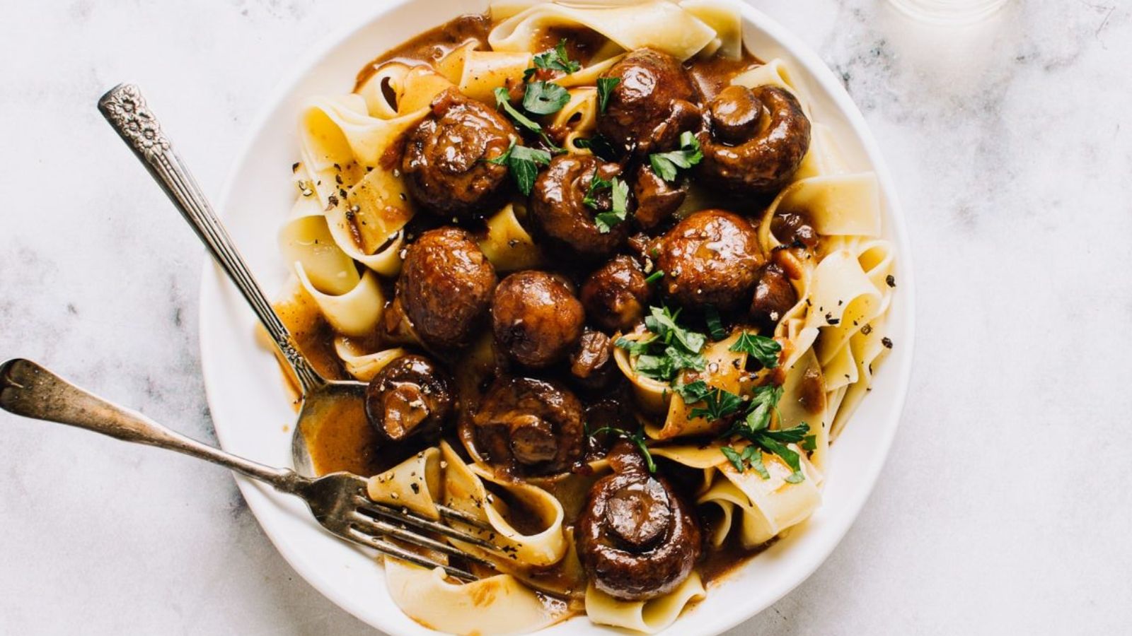 Pasta in a bowl.