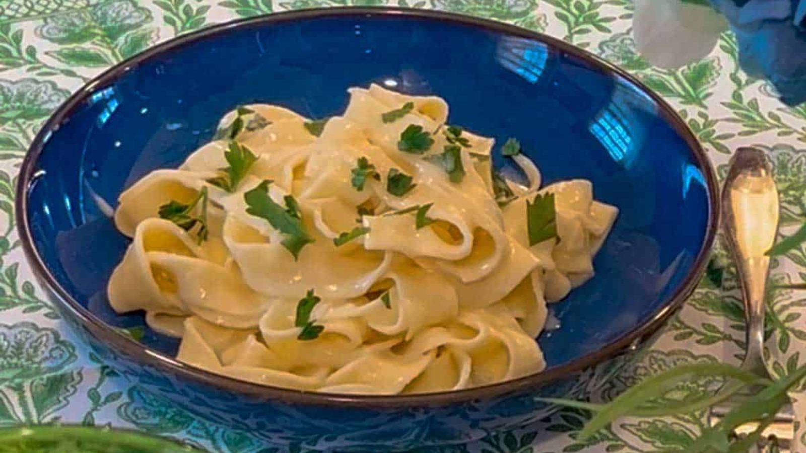 Pasta in a bowl.