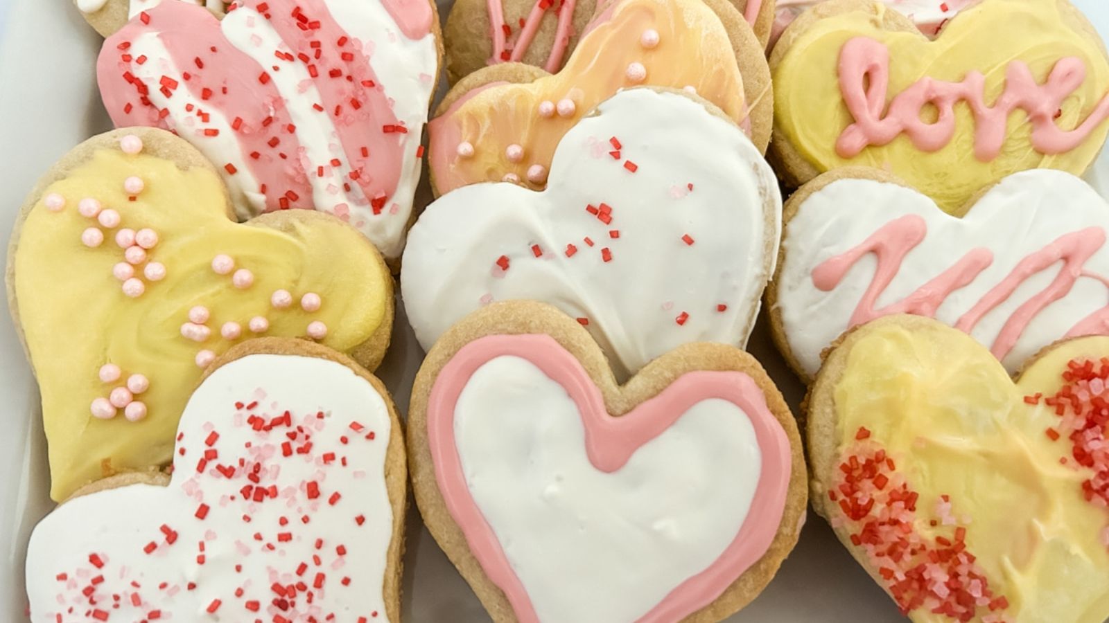 Heart shaped cookies.