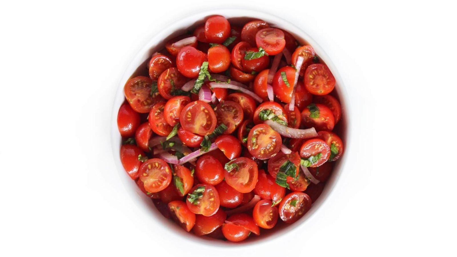 Tomato salad in a bowl.