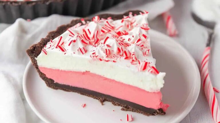 A slice of peppermint pie.