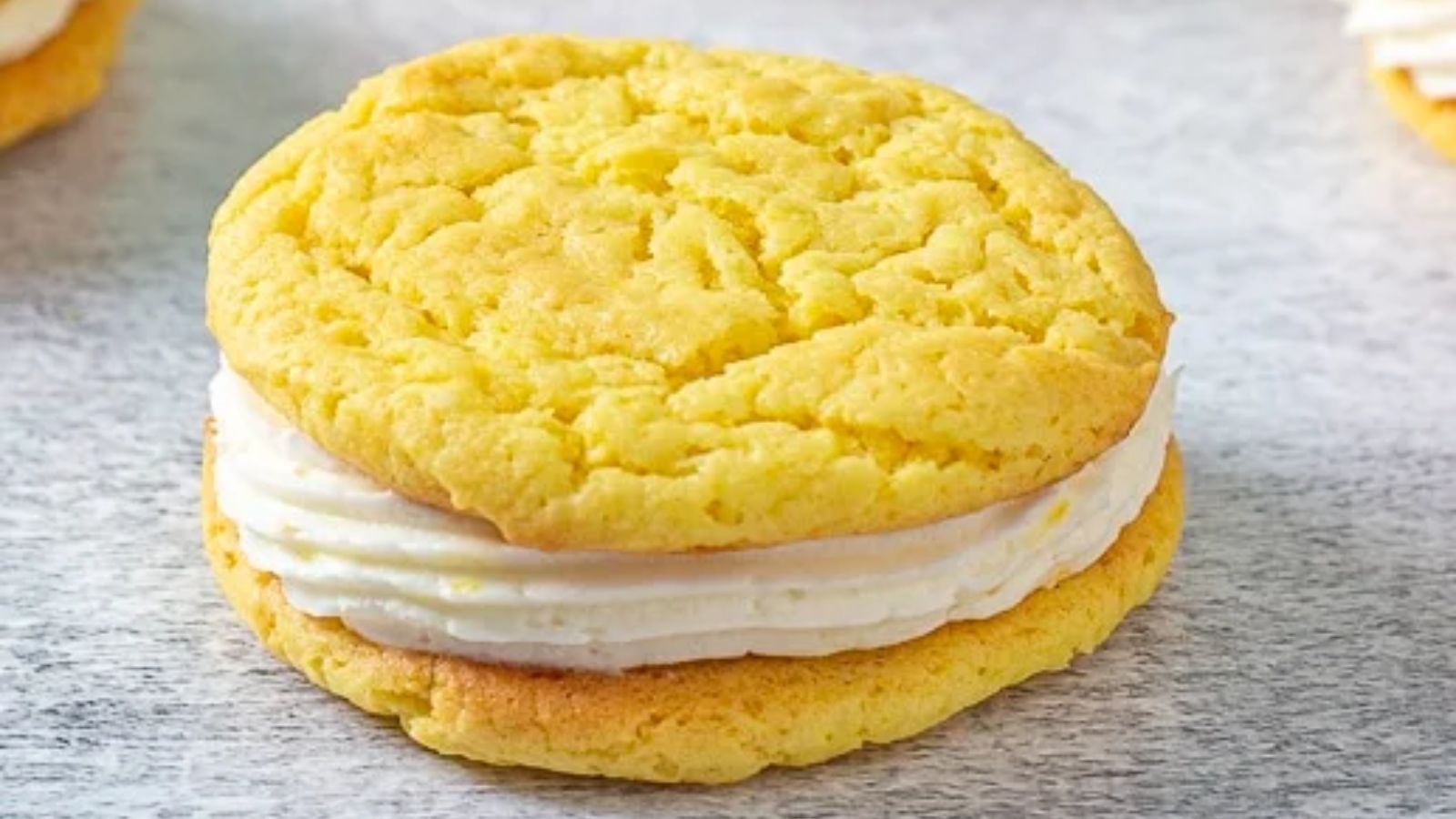 Close up shot of lemon cookies.