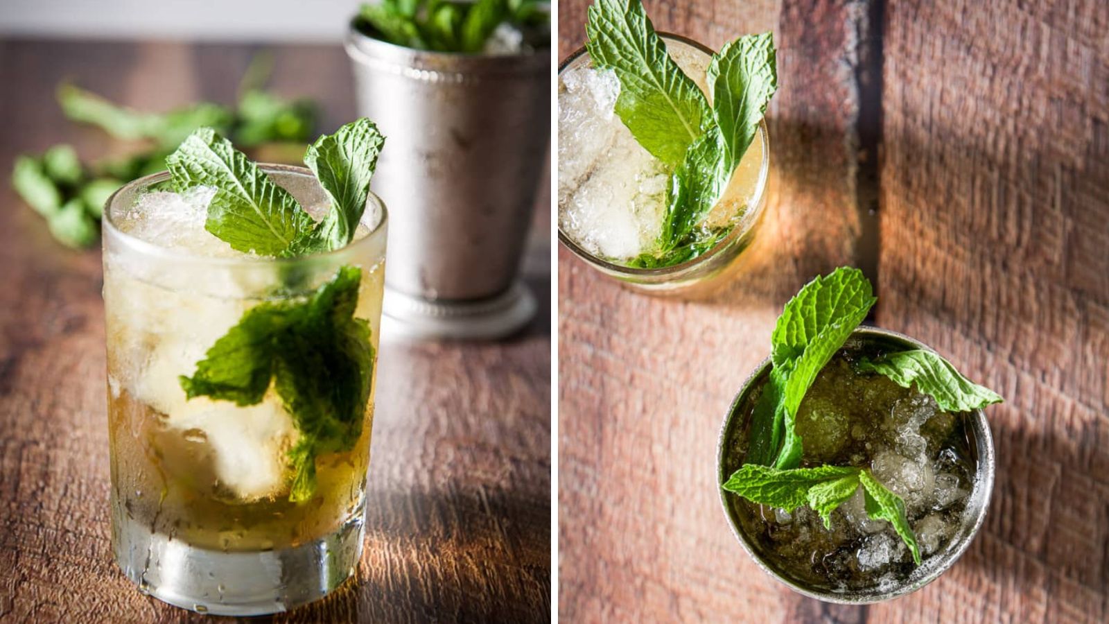 Julep cocktail with mint.