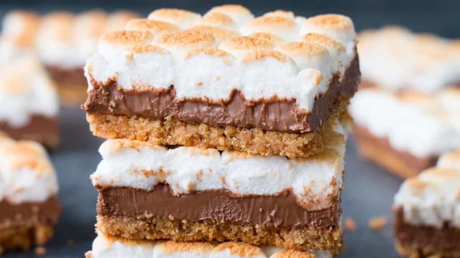 S'mores bars close up.