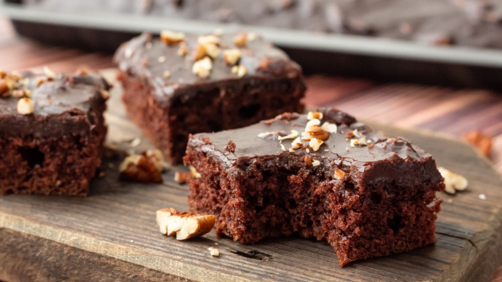 Texas sheet cake with bite.