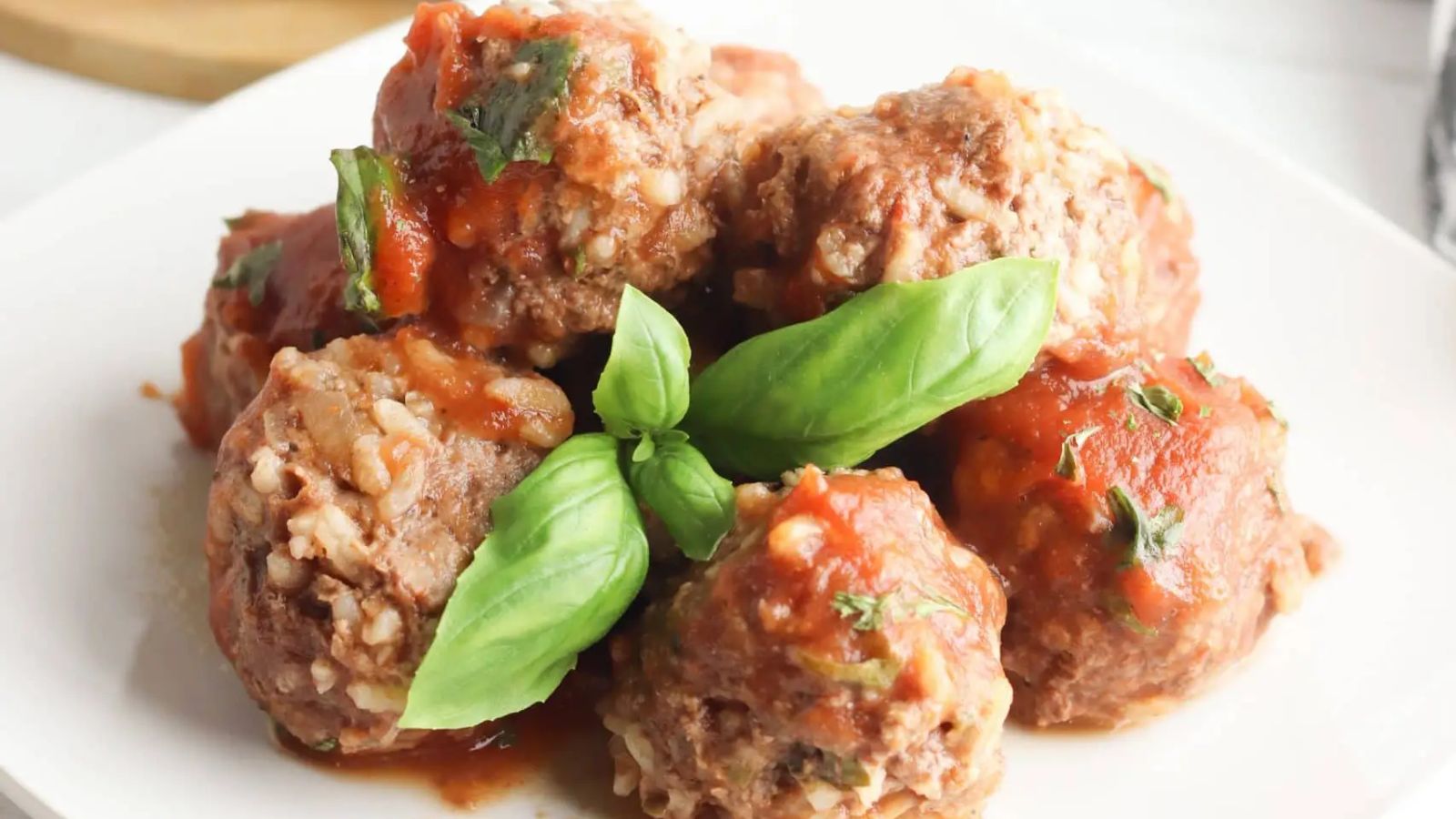 Meatballs close up.
