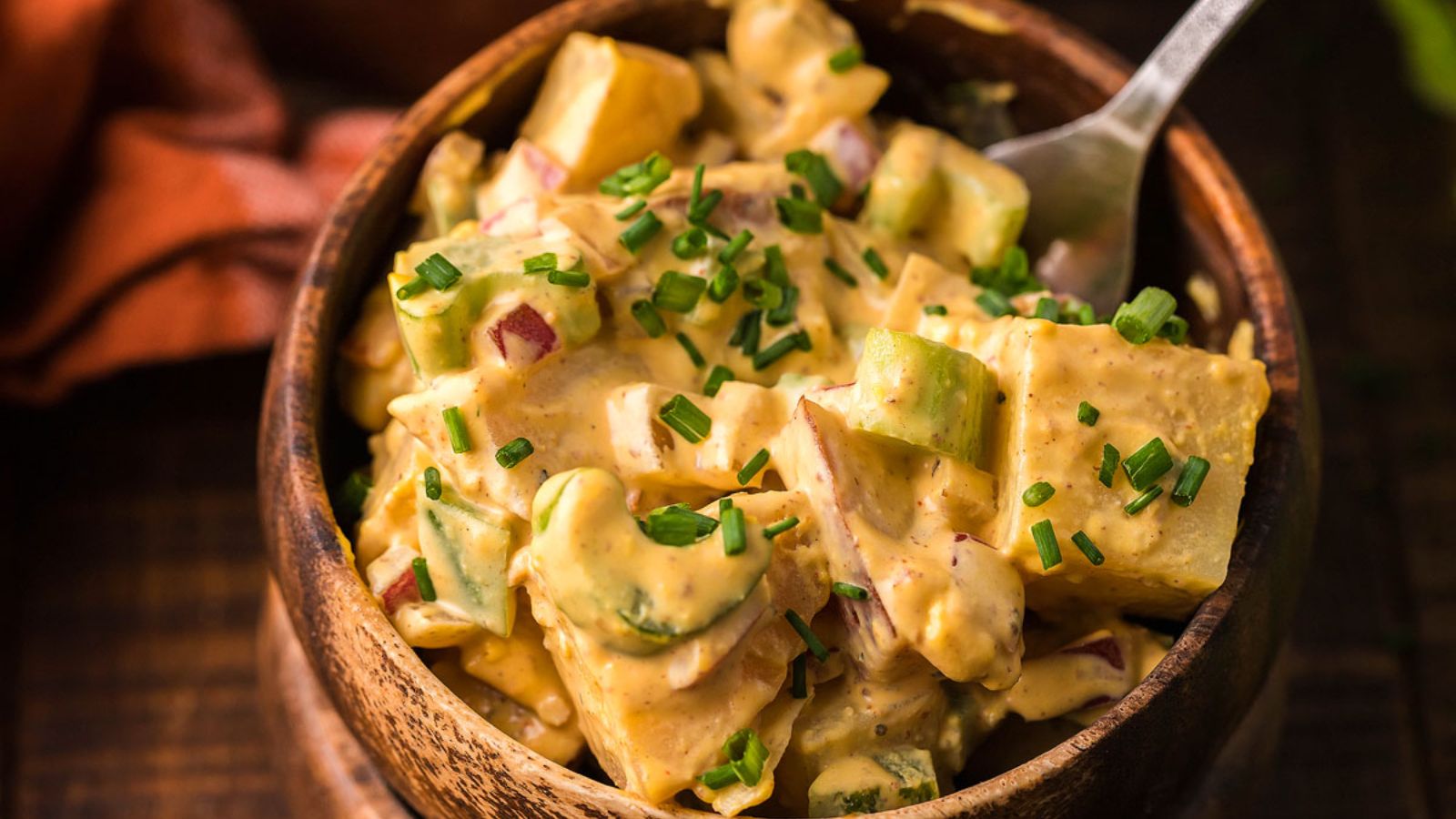 Potato salad with bacon.