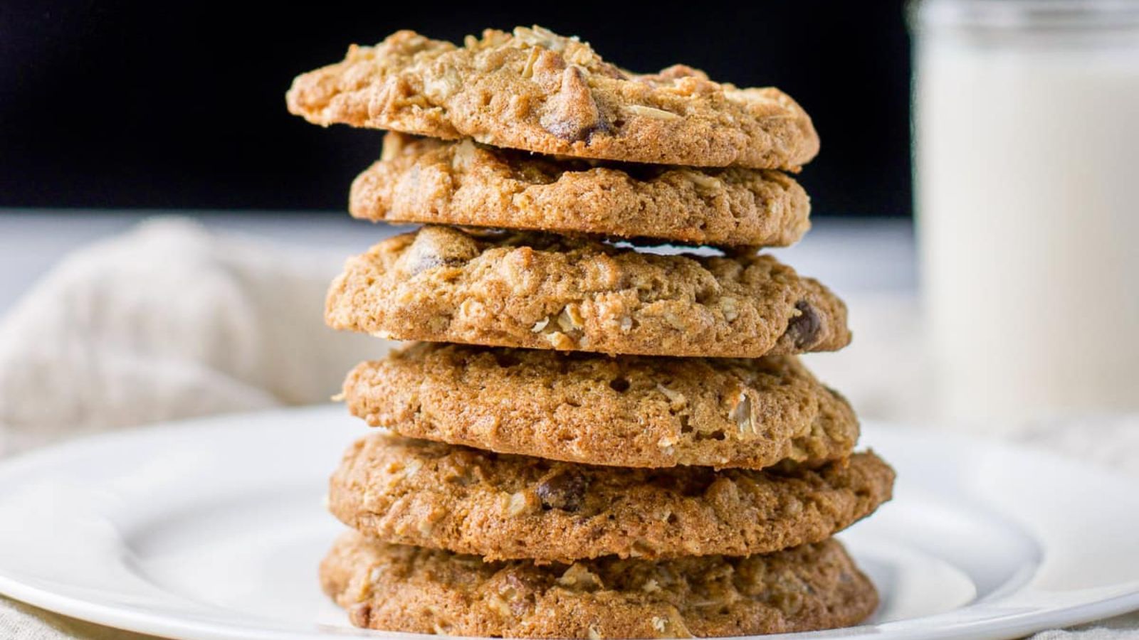 Stack of snicker cookies.