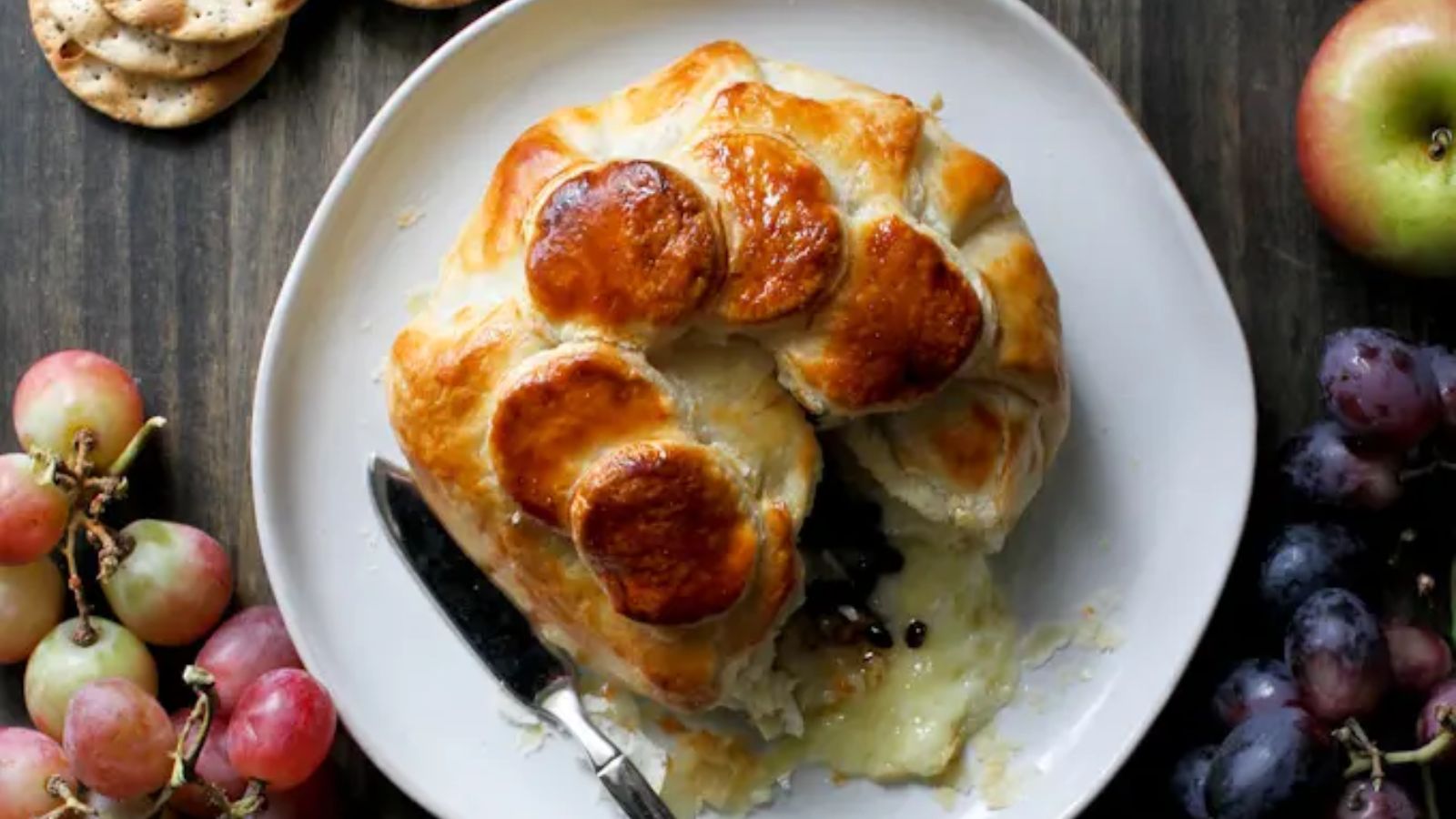 Brie on a plate.