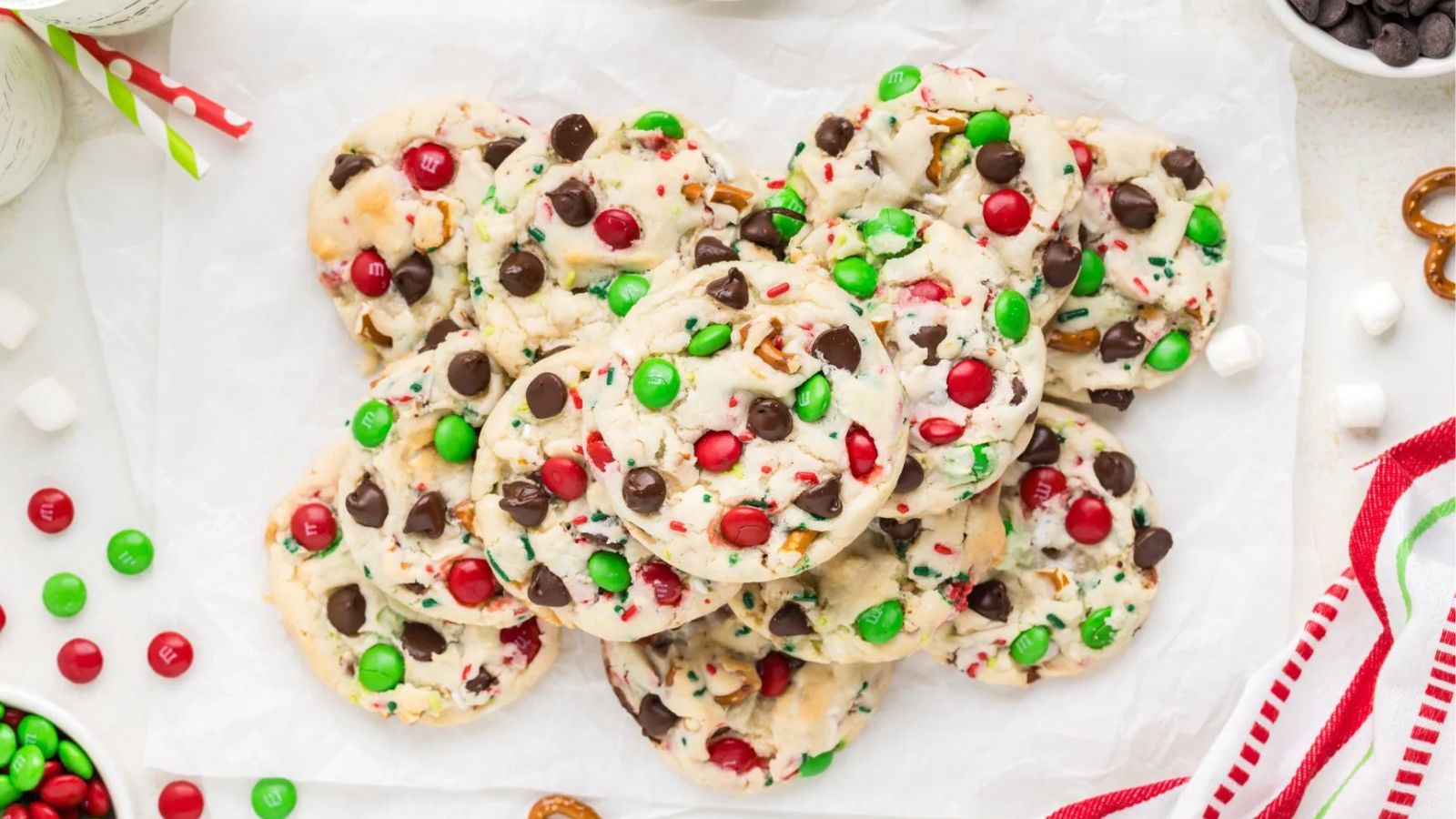 Christmas cookies close up.