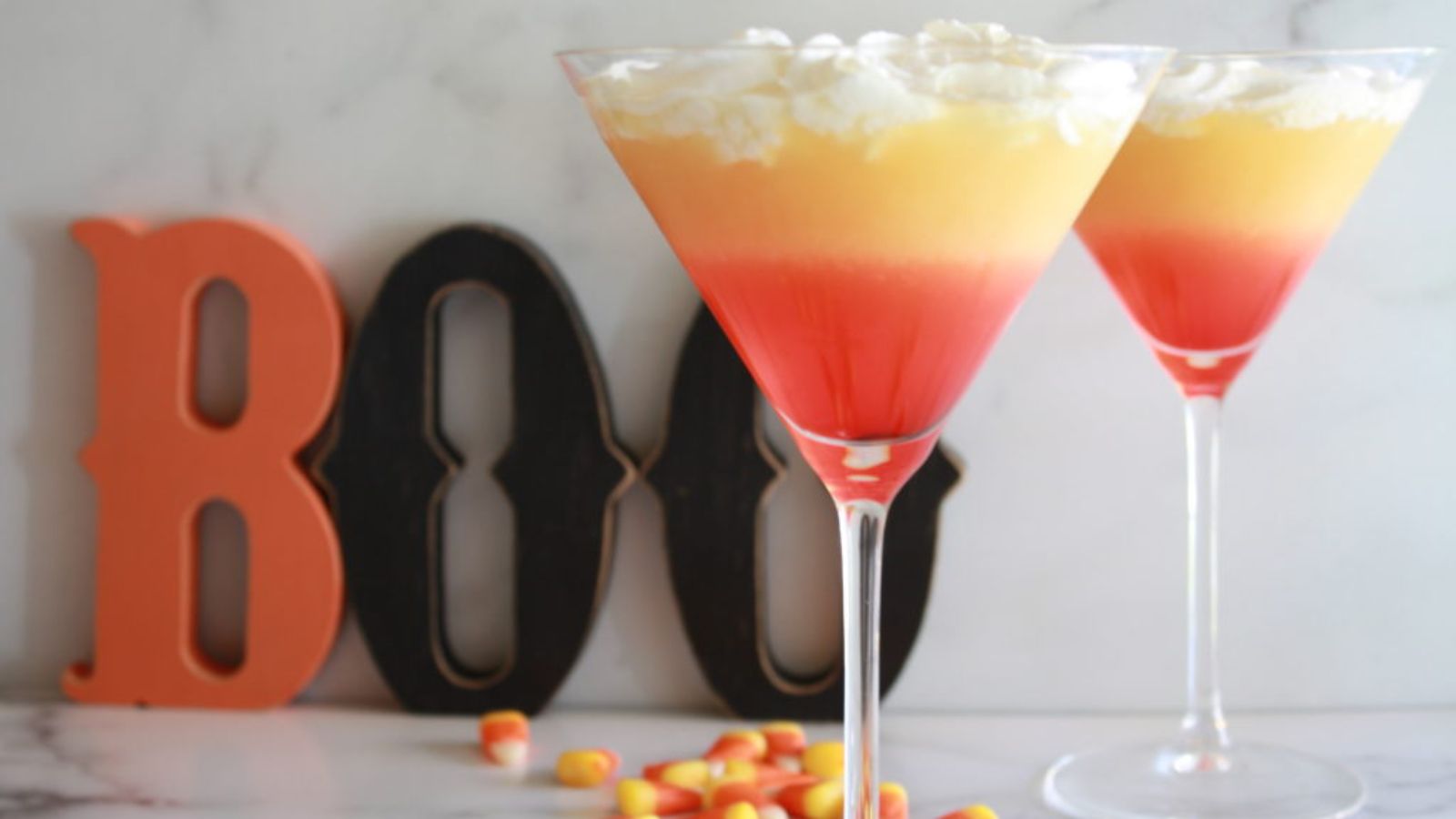 Candy corn martini.