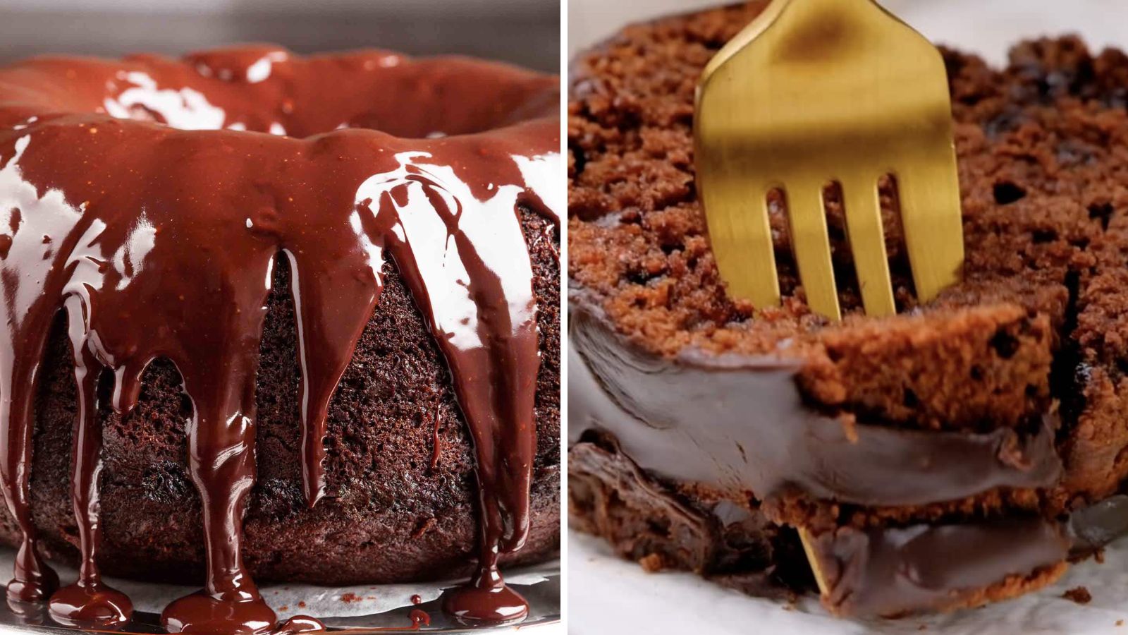 Chocolate cake with syrup.