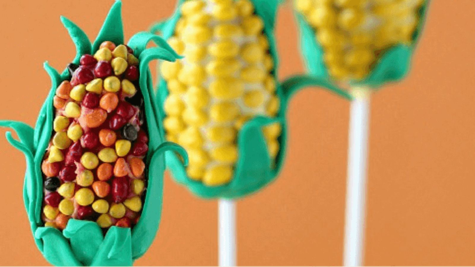 Cake pops close up.
