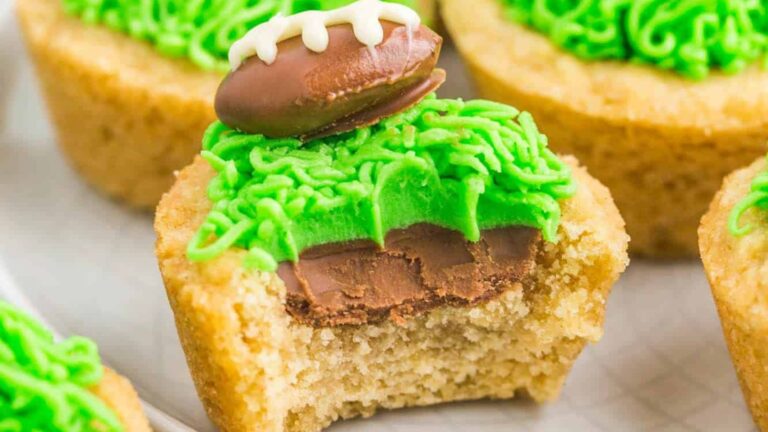 Cookie cup for game day with bite.