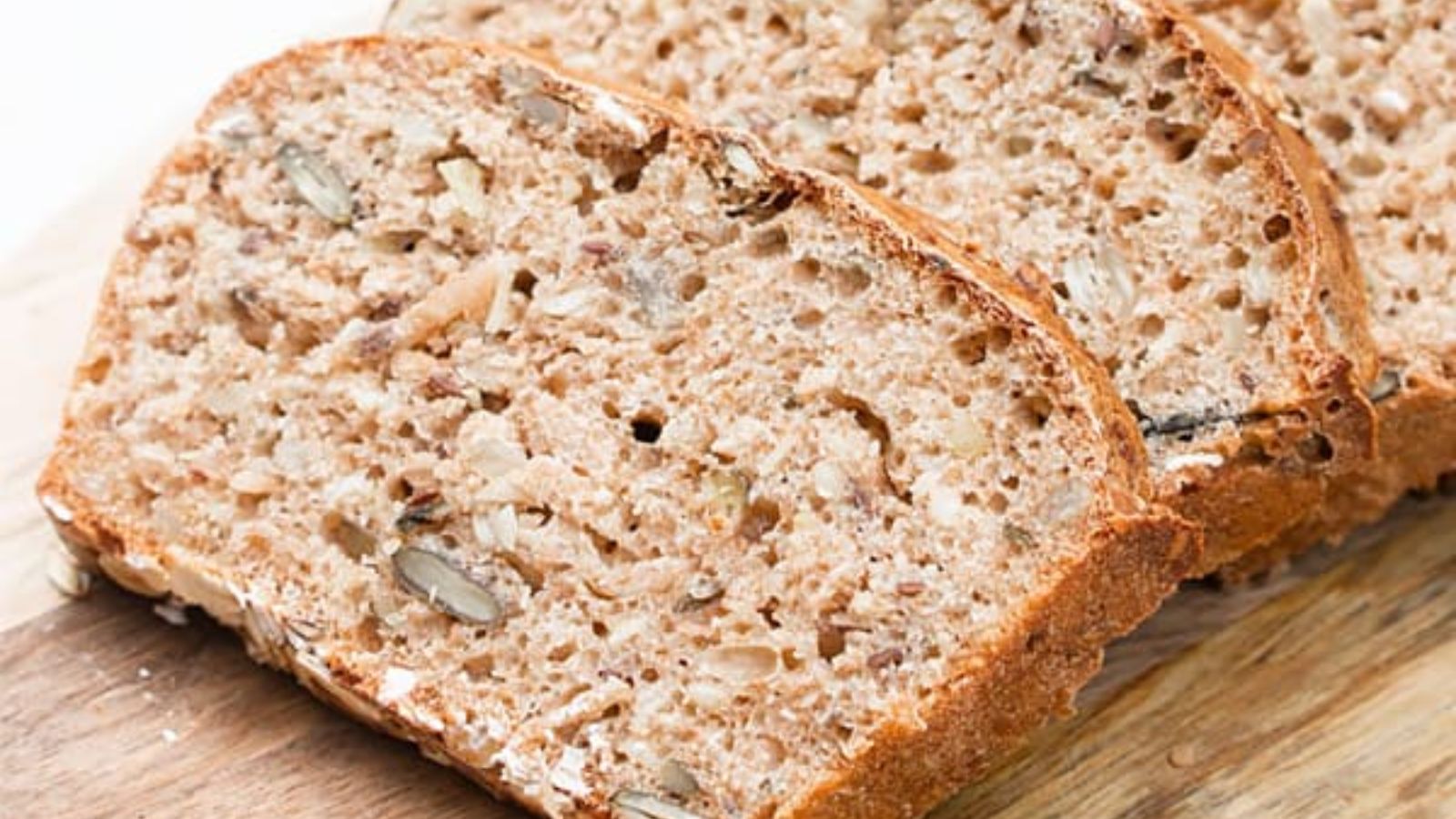 Slice of spelt bread.