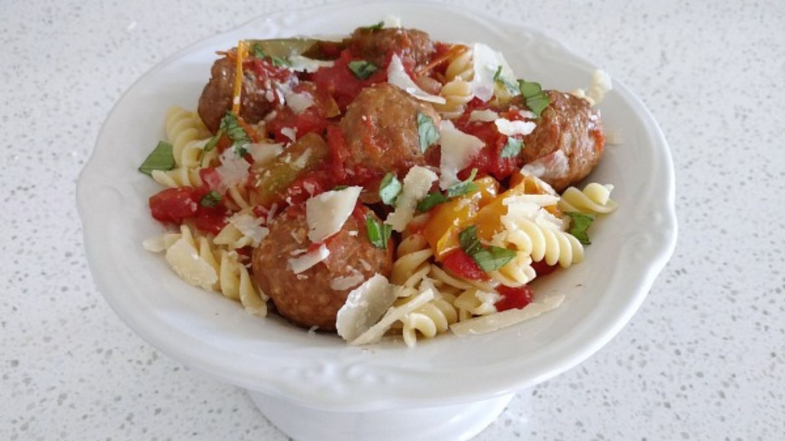 Meatballs in a bowl.