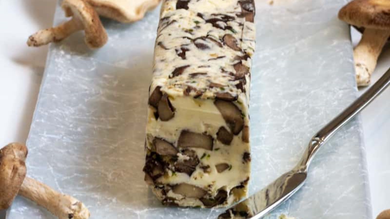 Butter with mushrooms.