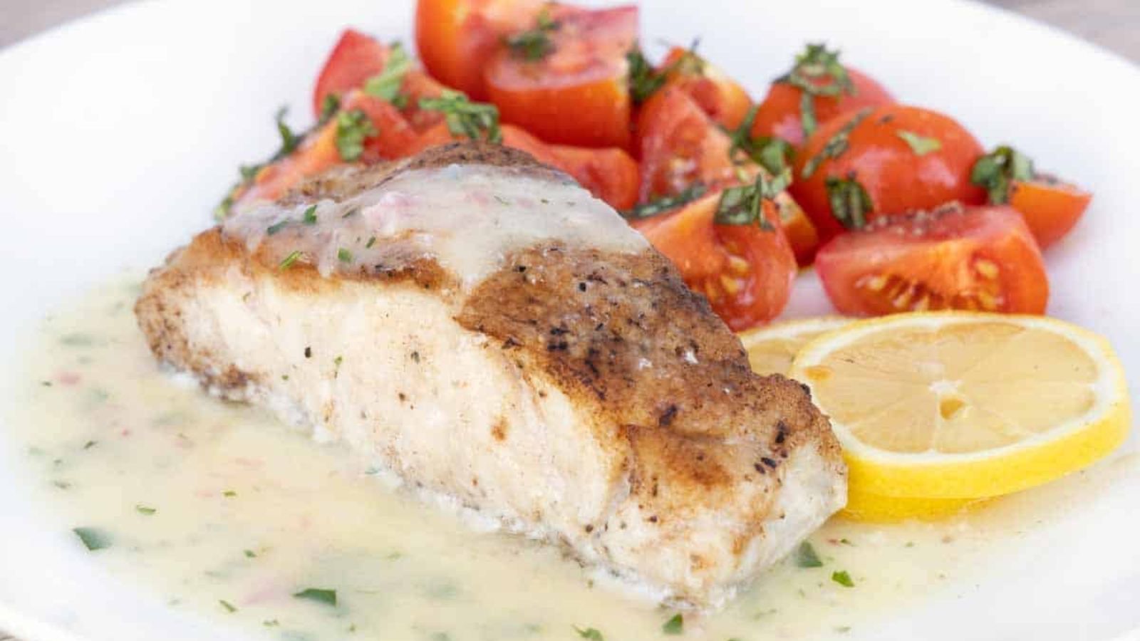 Tilefish on a plate.