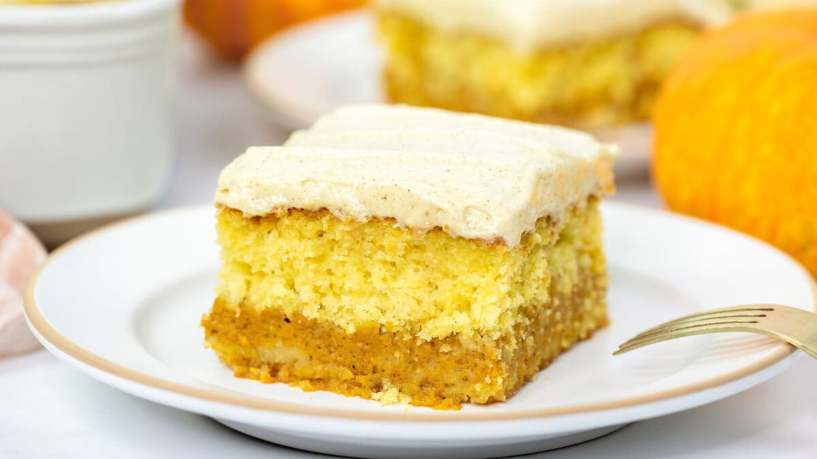 A slice of layered cake on a plate.