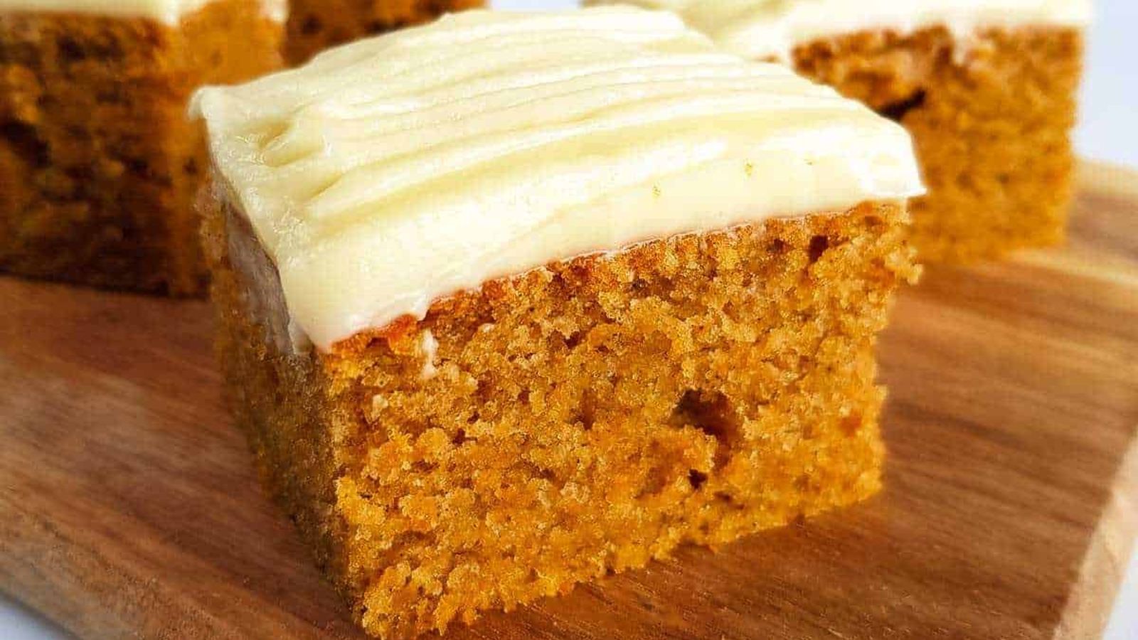 A portion of pumpkin cake.