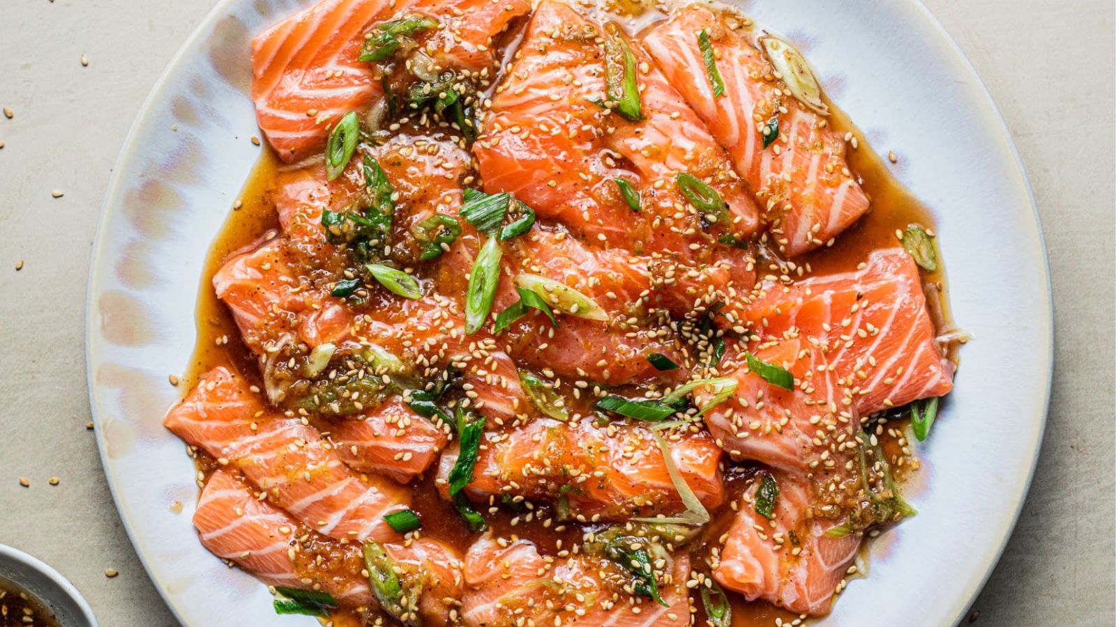 Salmon with brown butter and soy.