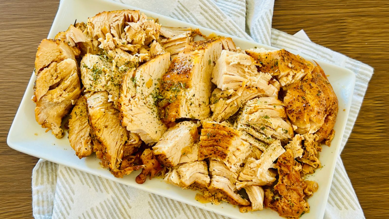 Turkey breast with cajun.