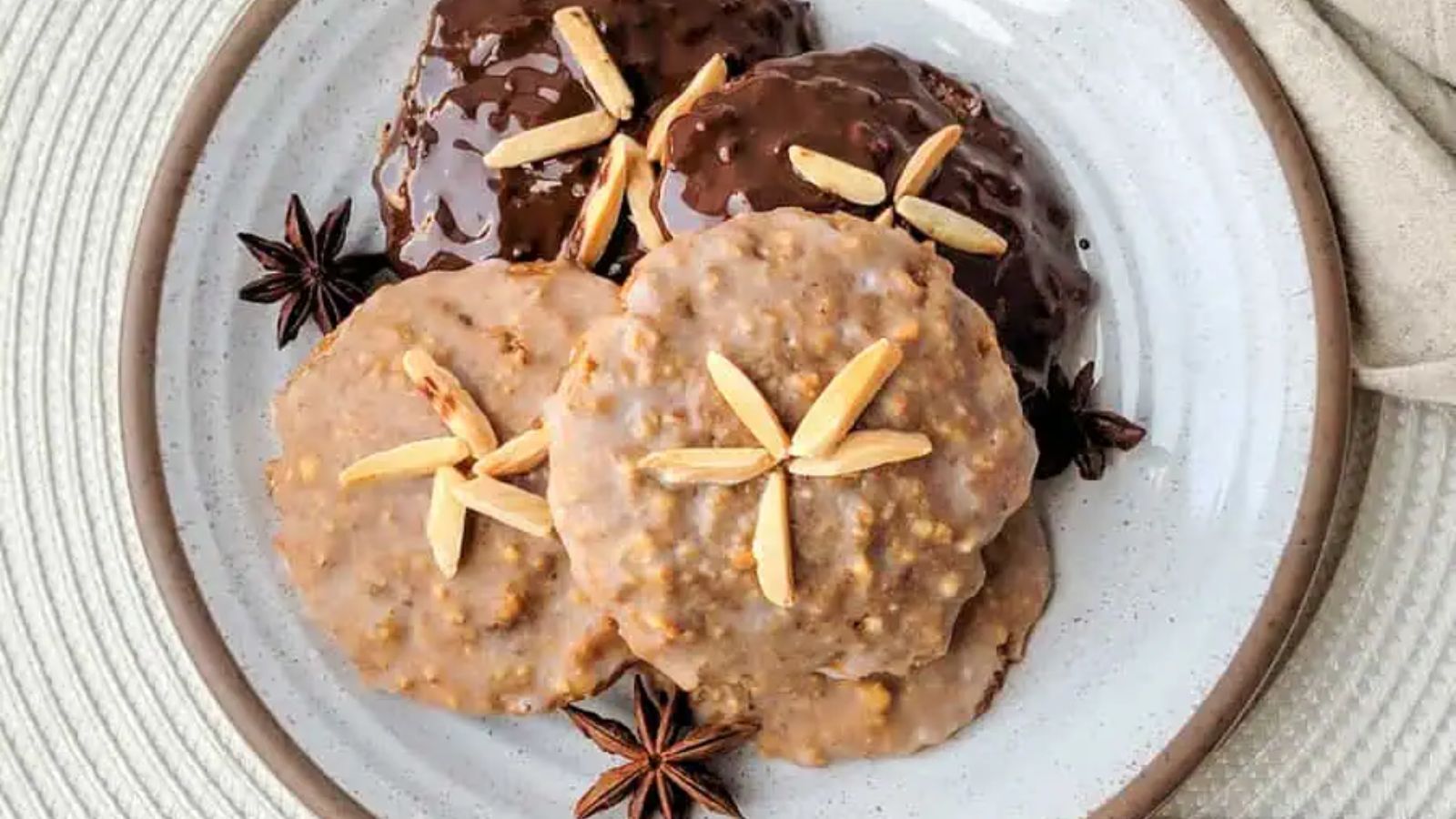 Cookies on a plate.