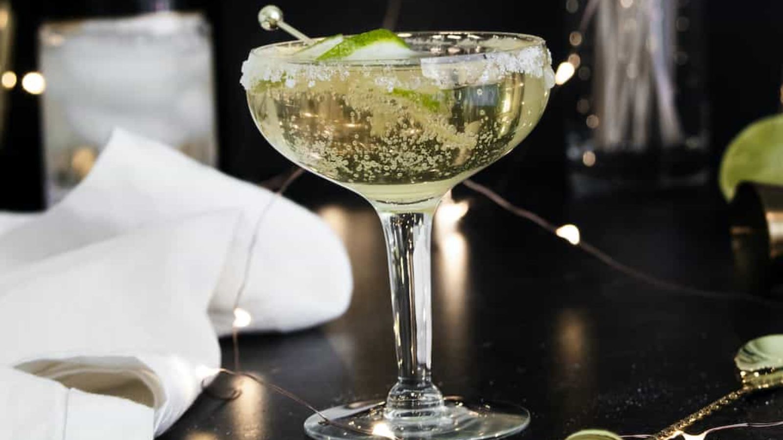 Champagne margarita cocktail.