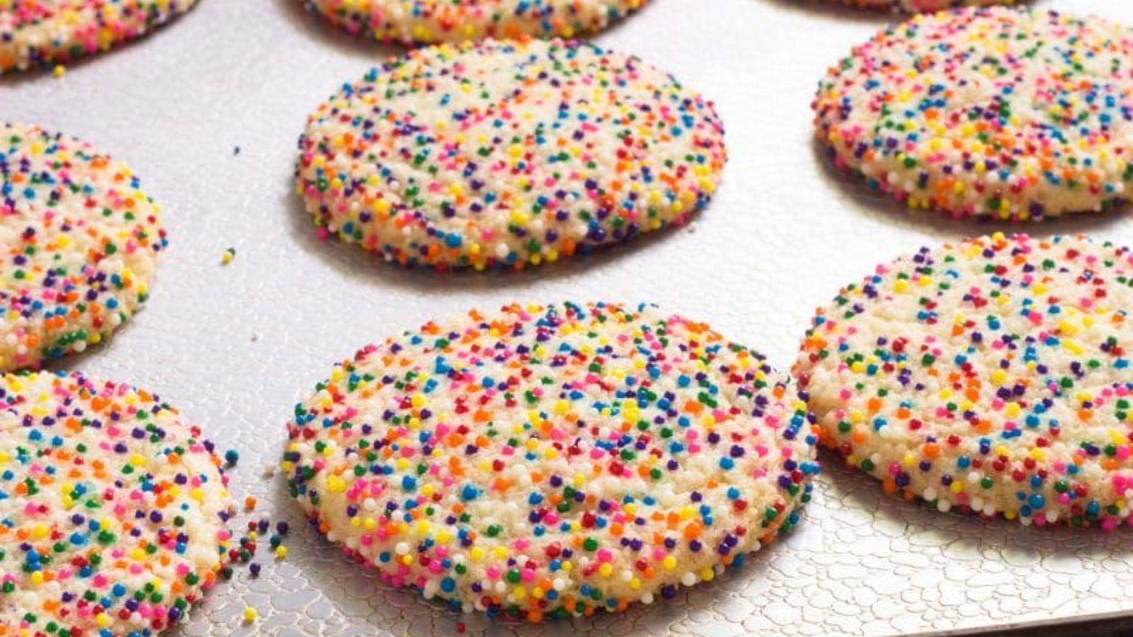 Cookies with sprinkles.