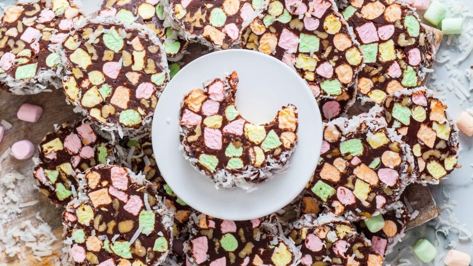 Cookies with marshmallows.