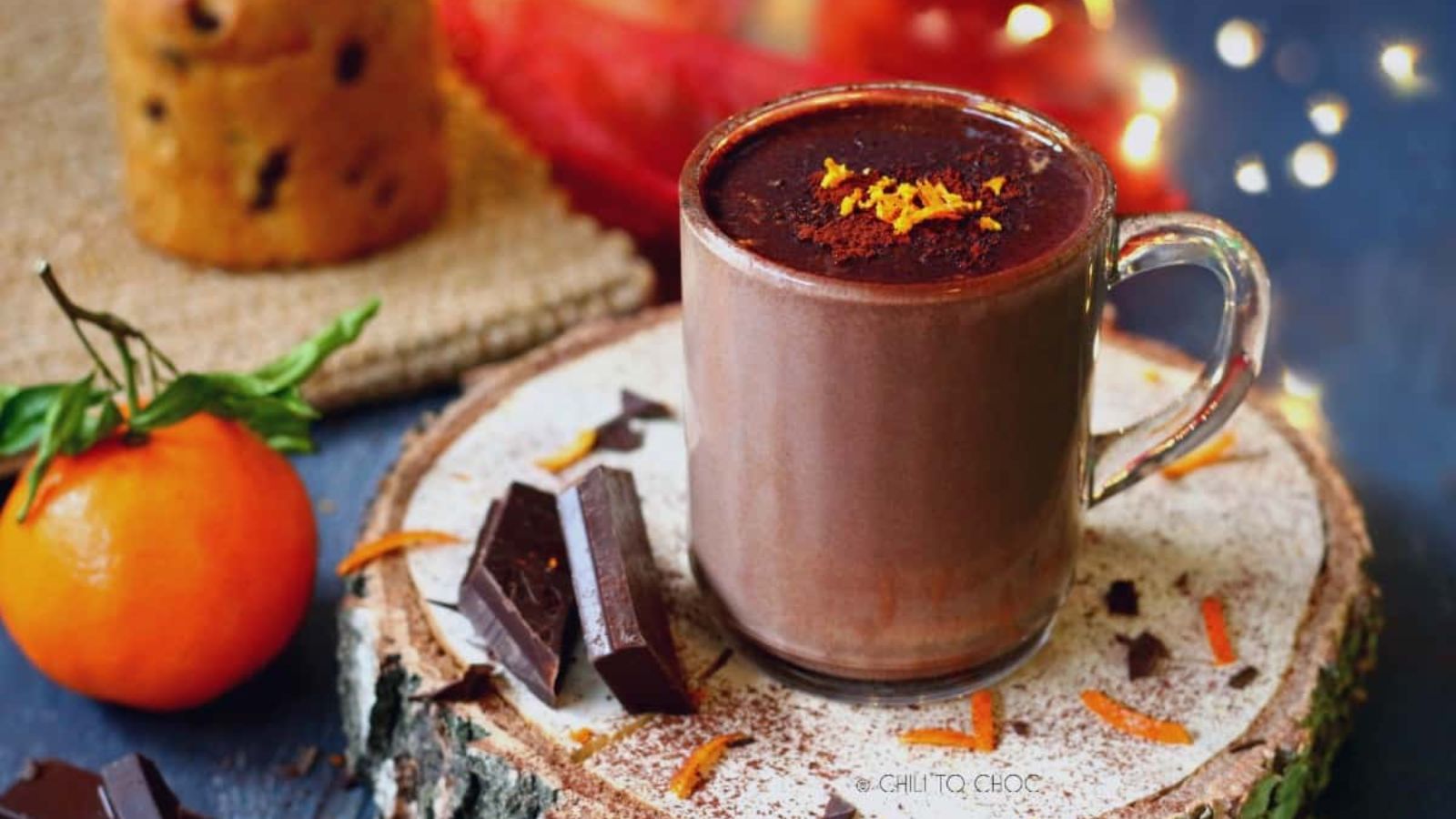 Hot chocolate in a mug, 