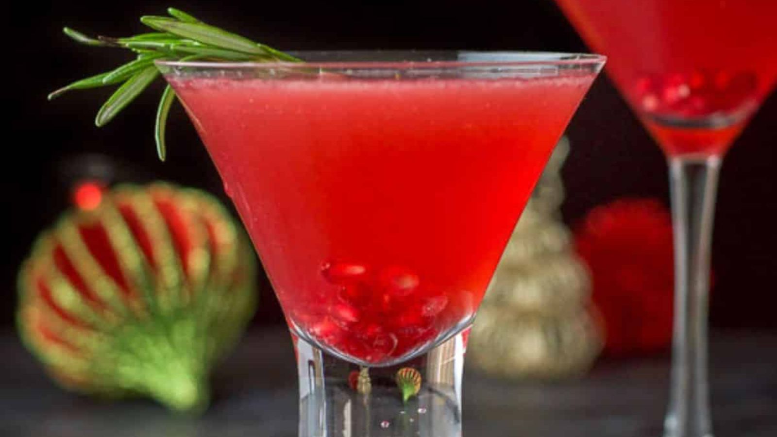 Gin cocktail in a glass.