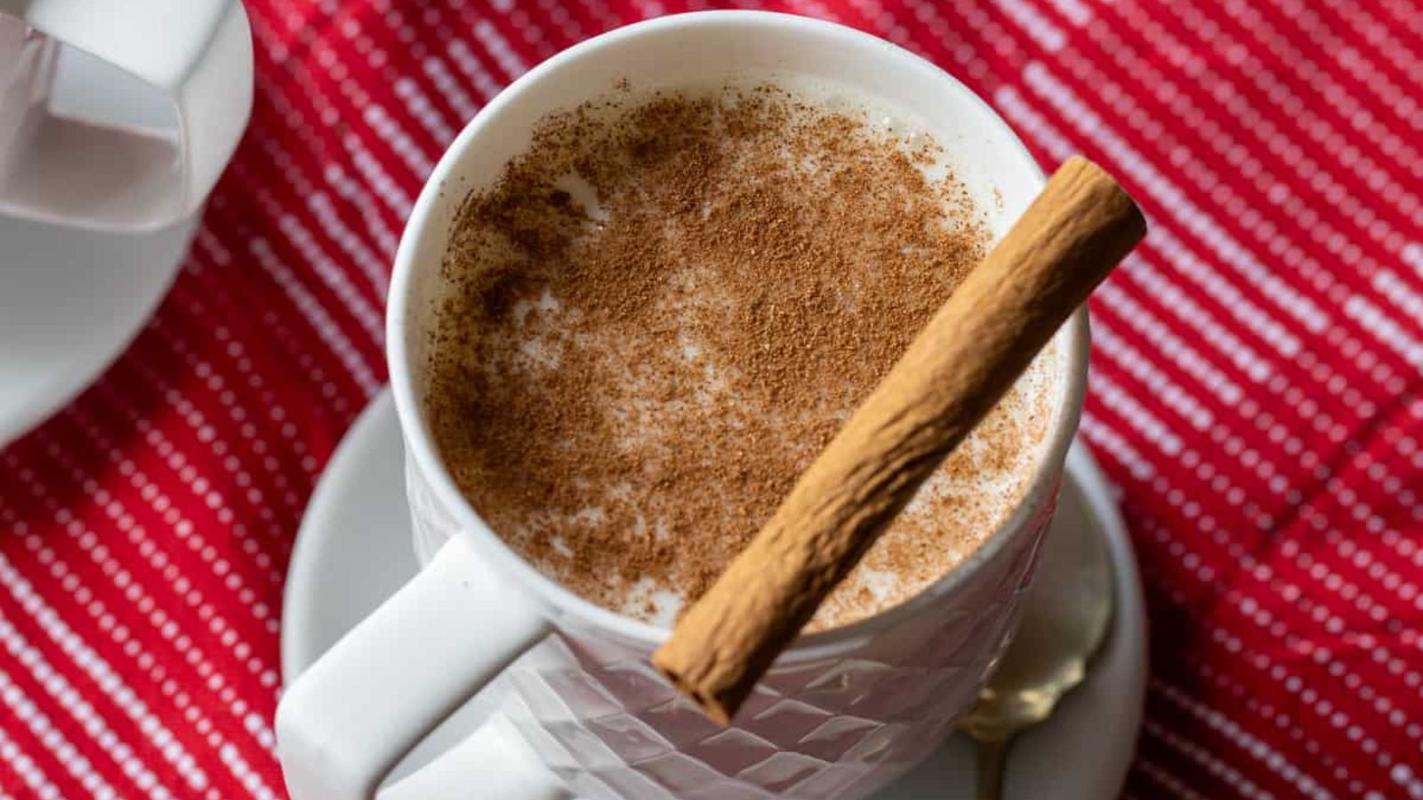 Chocolate drink with cinnamon.