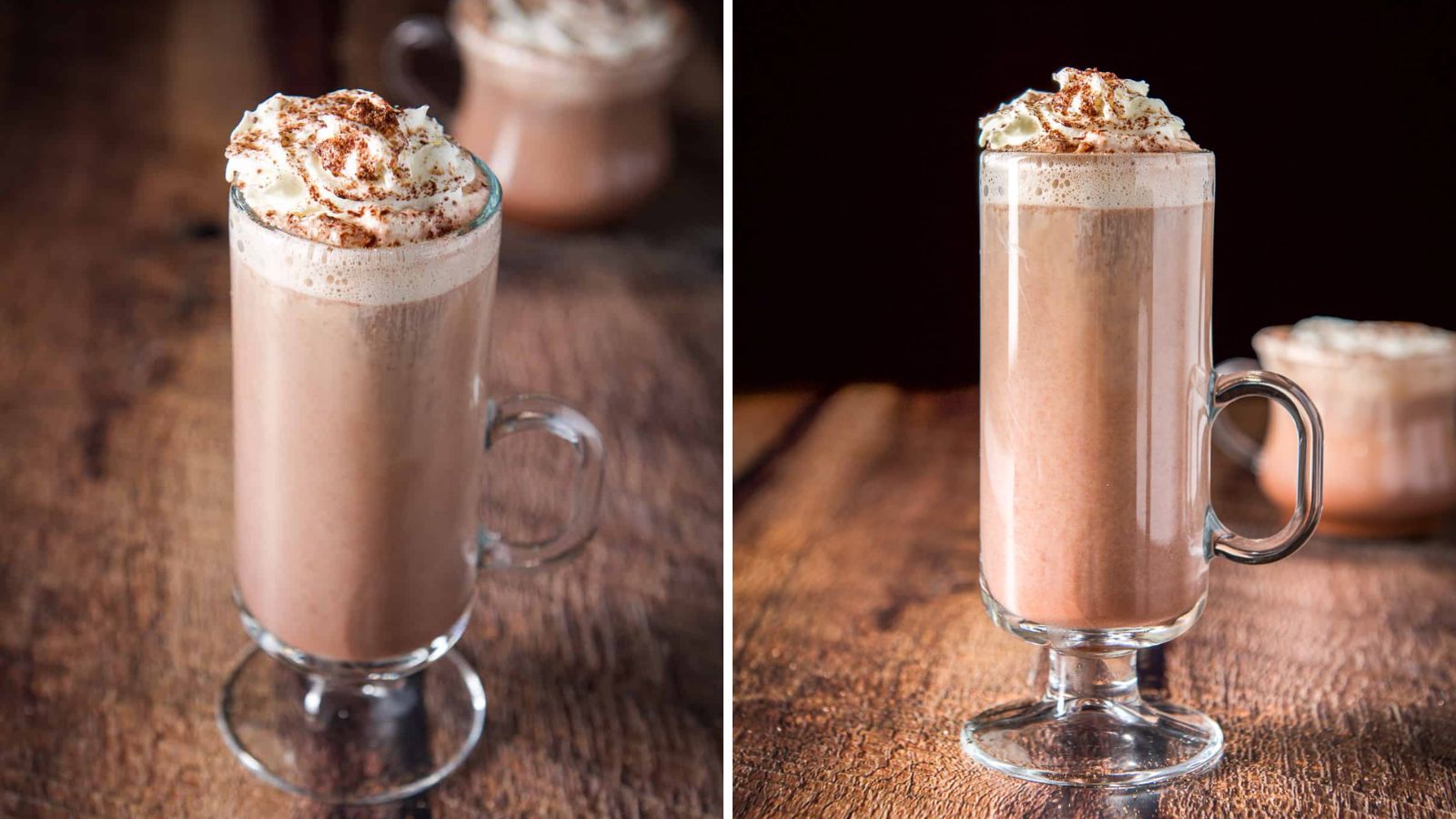 Cocktail with whipped cream.