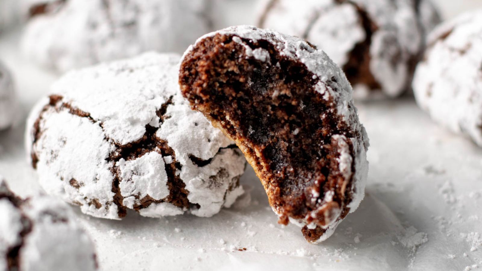 Chocolate crinkle cookies.