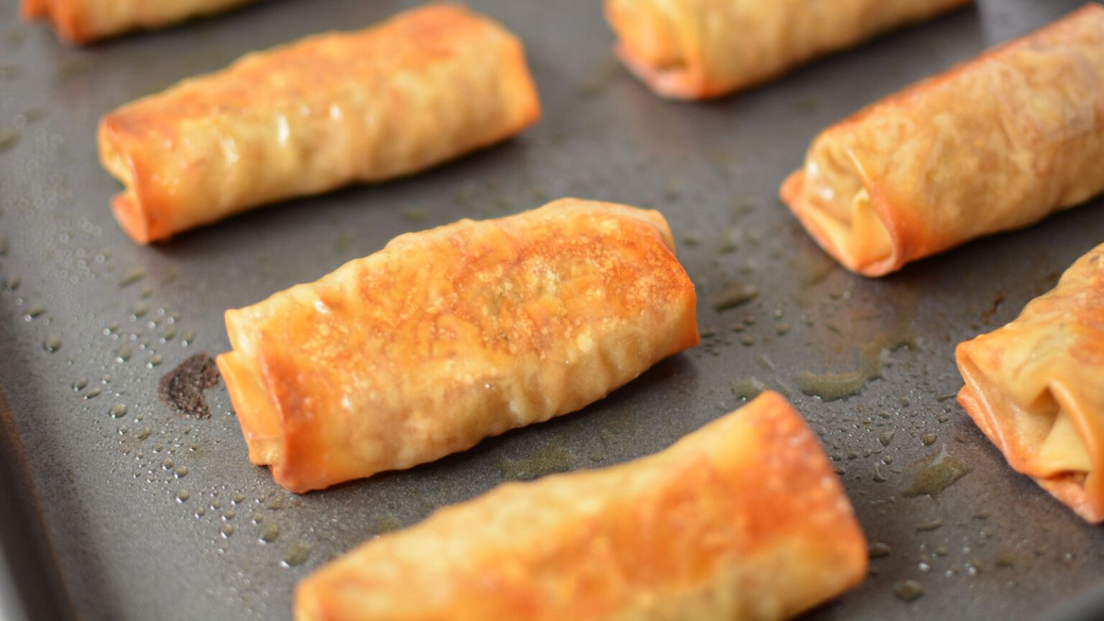 Crispy baked rolls close up.