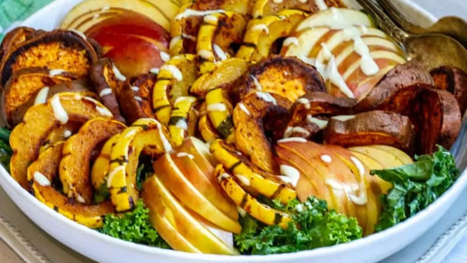 Squash salad in a bowl.