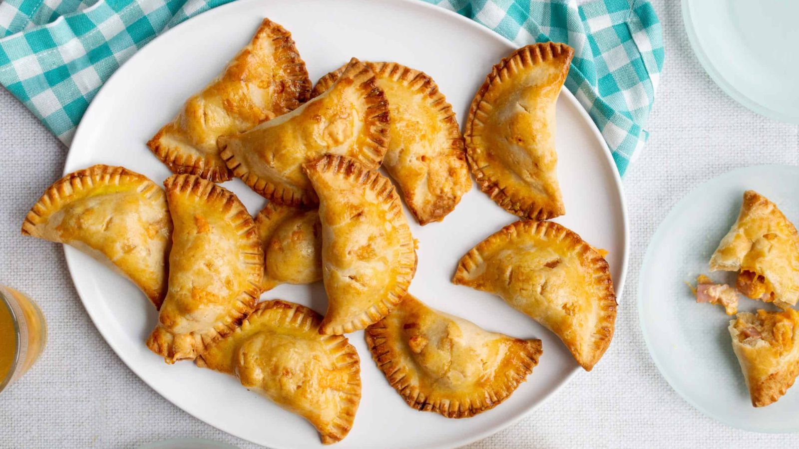 Empanadas on a plate.