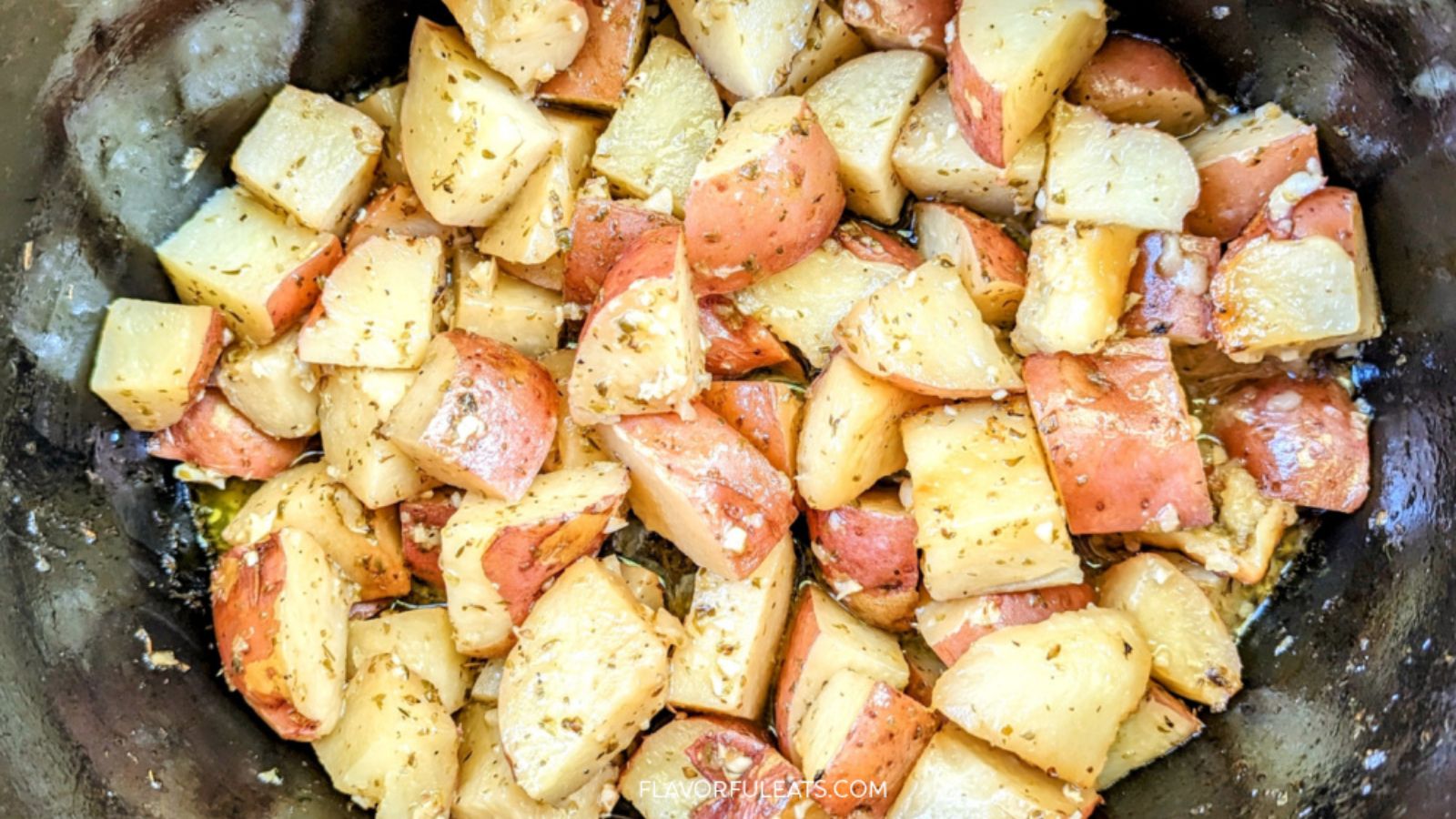 Sliced potatoes close up.